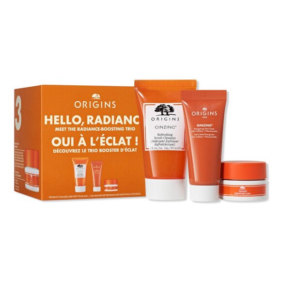 Origins HELLO RADIANCE, Meet The Radiance Boosting Trio Set NIB - Picture 1 of 4
